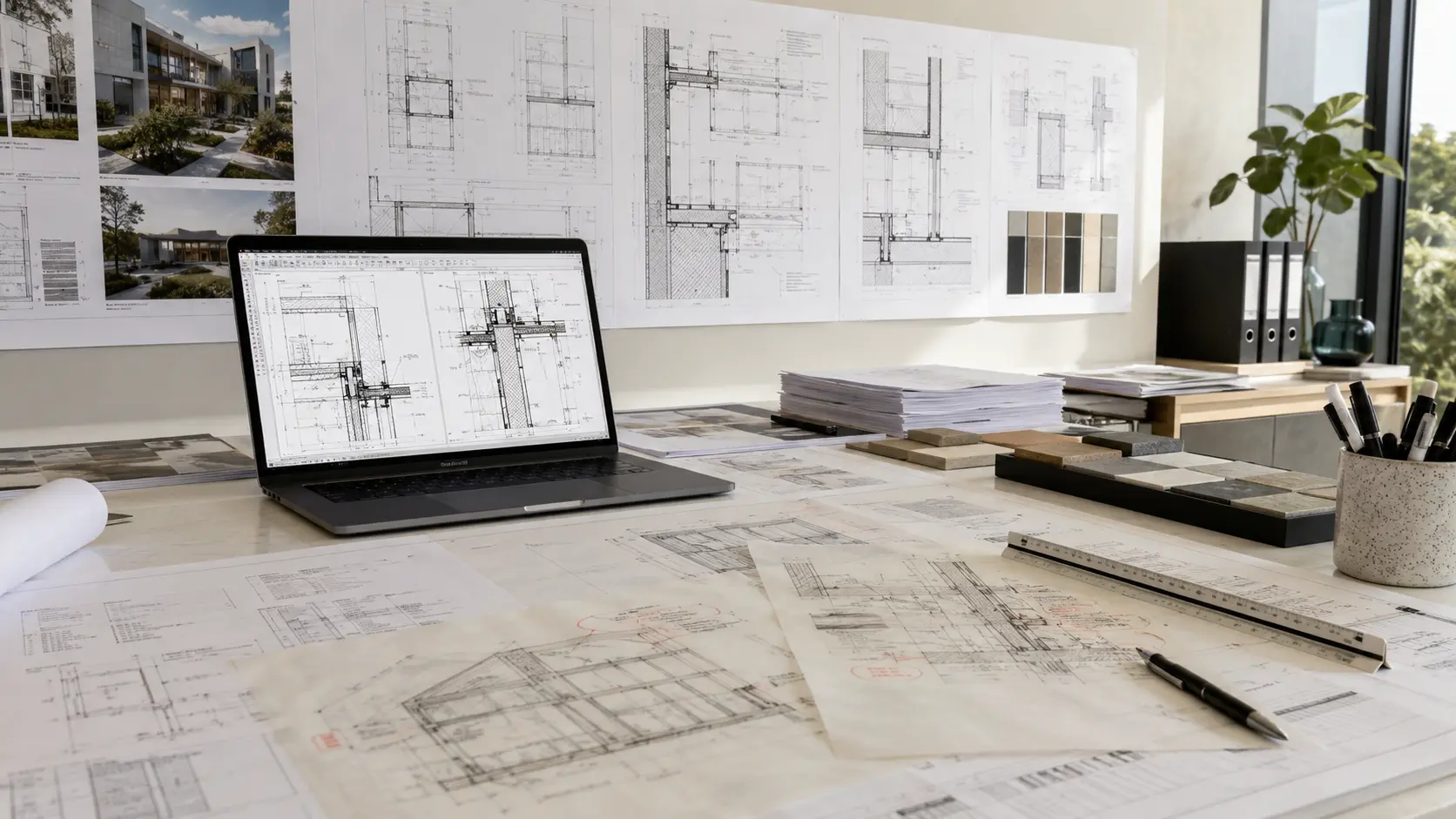 Project documentation graphic representing coordinated drawings and permit documentation.